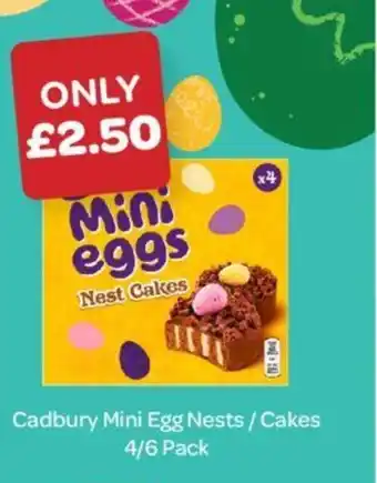 Spar Cadbury Mini Egg Nests/Cakes 4/6 Pack offer