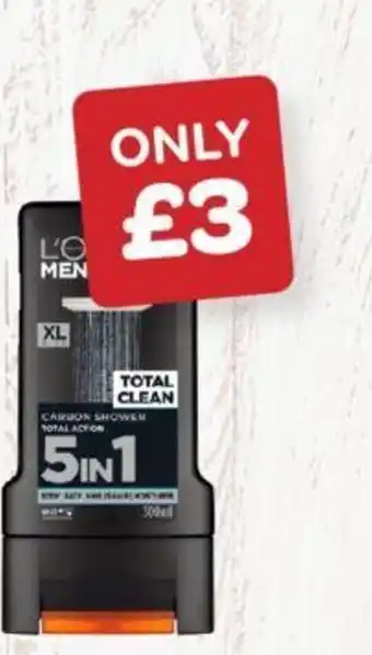 Spar L'Oréal Men Shower Gel 300ml offer