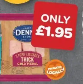 Spar Denny Thick Sausages 454g offer