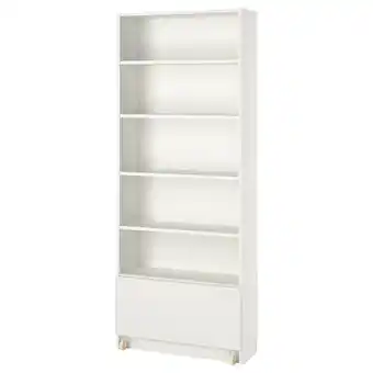 IKEA Billy Bookcase with drawer, white, 80x30x202 cm offer