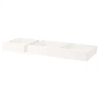 Songesand Bed storage box, set of 2, white, full/double/twin/single
