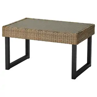 IKEA SollerÖn Coffee table, outdoor, anthracite/brown, 92x62 cm offer