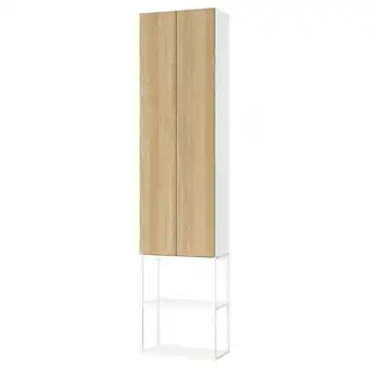 IKEA Enhet Storage combination, white/oak effect, 60x32x255 cm offer