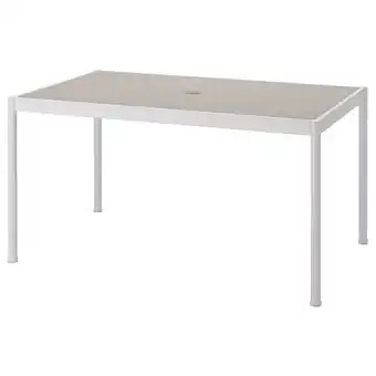 IKEA SegerÖn Table, outdoor, white/beige, 91x147 cm offer