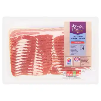 Sainsbury's Sainsbury's Smoked Air Dried Streaky Bacon Rashers, Taste the Difference x14 220g offer