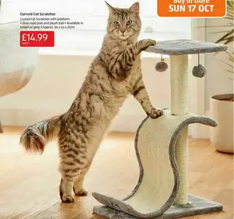 Aldi Curved Cat Scratcher offer