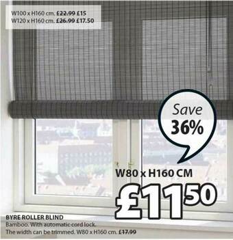 JYSK Byre Roller Blind offer