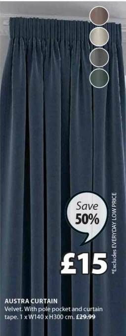 JYSK Austra Curtain offer