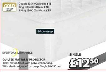 JYSK Quilted Mattress Protector offer