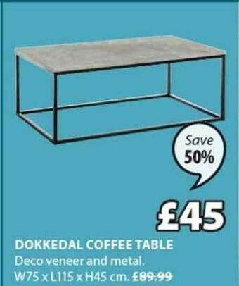JYSK Dokkedal Coffee Table offer