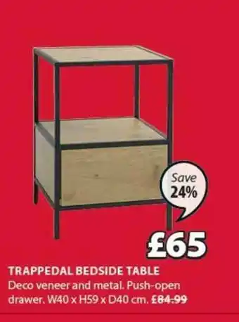 JYSK Trappedal Bedside Table offer