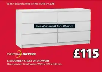 JYSK Limfjorgen Chest Of Drawers offer