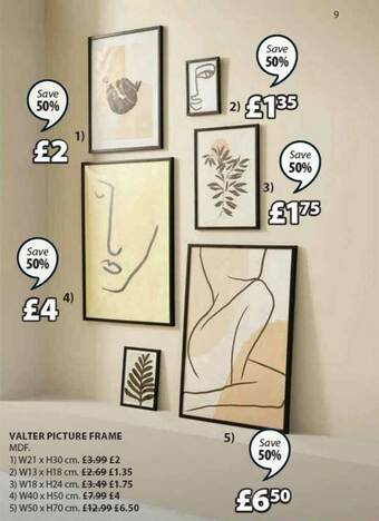 JYSK Valter Picture Frame offer