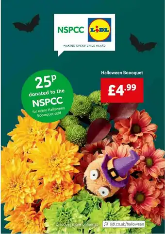 Lidl Halloween Bouquet offer