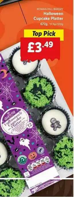 Lidl Halloween Cupcake Platter offer