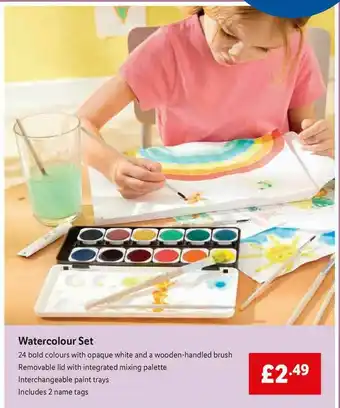 Lidl Watercolour Set offer