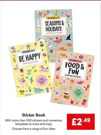Lidl Sticker Book offer
