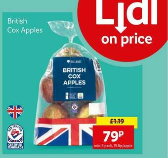 Lidl British Cox Apples offer