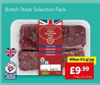 Lidl British Steak Selection Pack offer