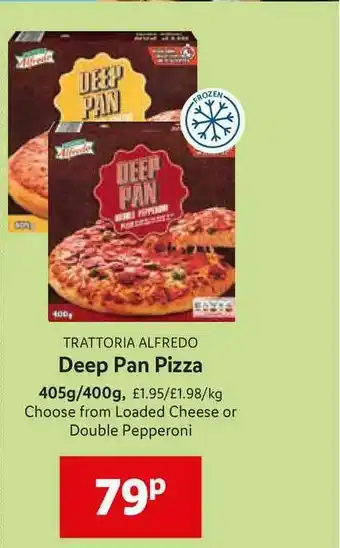 Lidl Trattoria Alfredo Deep Pan Pizza offer