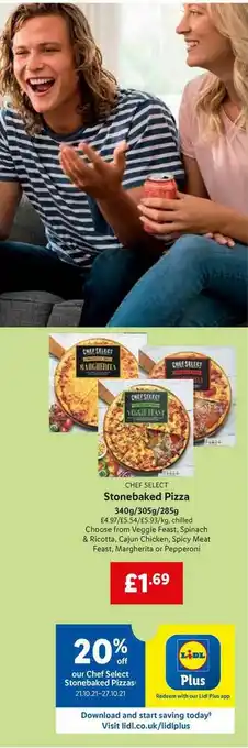 Lidl Stonebaked Pizza offer
