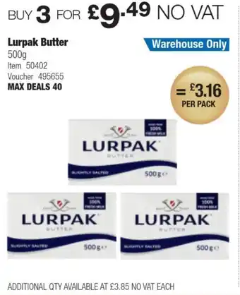 Costco Lurpak Butter offer