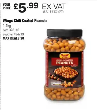 Costco Wings Chili Coated Peanuts offer