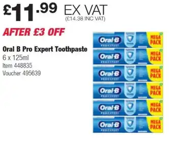 Costco Oral B Pro Expert Toothpaste offer