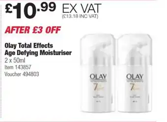 Costco Olay Total Effects Age Defying Moisturiser offer