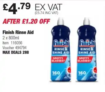 Costco Finish Rinse Aid offer