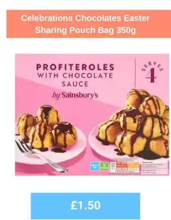 Sainsbury's Celebrations Chocolates Easter Sharing Pouch Bag 350g offer