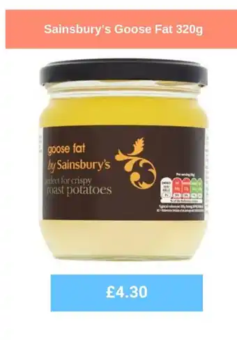 Sainsbury's Sainsbury's Goose Fat 320g offer
