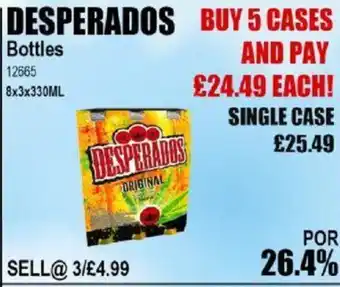 Bestway DESPERADOS Bottles offer