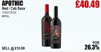 Bestway APOTHIC Red / Cab Sauv offer