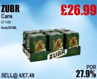 Bestway ZUBR Cans offer