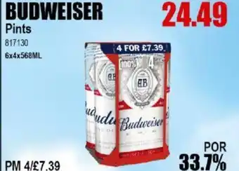 Bestway BUDWEISER Pints offer