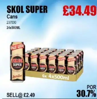 Bestway SKOL SUPER Cans offer