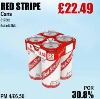 Bestway RED STRIPE Cans offer