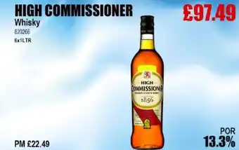 Bestway HIGH COMMISSIONER Whisky offer