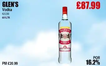 Bestway GLEN'S Vodka offer