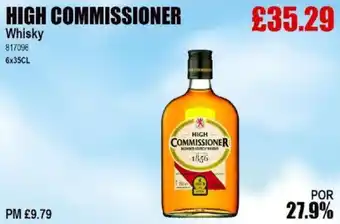 Bestway HIGH COMMISSIONER Whisky offer