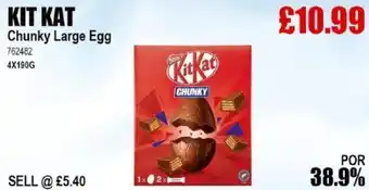 Bestway KIT KAT Chunky Large Egg offer