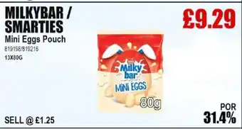Bestway MILKYBAR / SMARTIES Mini Eggs Pouch offer