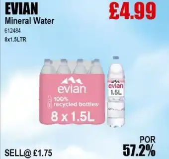 Bestway EVIAN Mineral Water offer