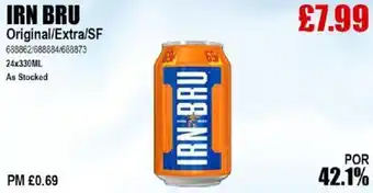 Bestway IRN BRU Original/Extra/SF offer