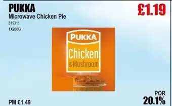 Bestway PUKKA Microwave Chicken Pie offer