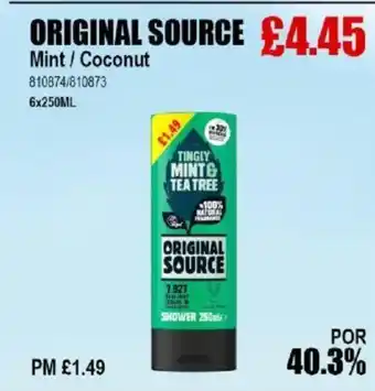 Bestway ORIGINAL SOURCE Mint / Coconut offer