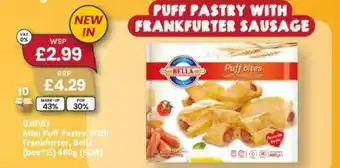 Monolith Mini Puff Pastry With Frankfurter, Bella (box*15) 480g (SOB) offer