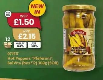 Monolith Hot Peppers "Pfeferoni", BulVita (box*12) 300g (SOB) offer