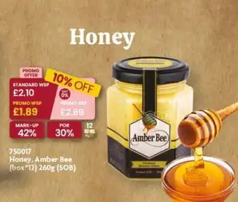 Monolith Honey, Amber Bee (box 12) 260g (SOB) offer